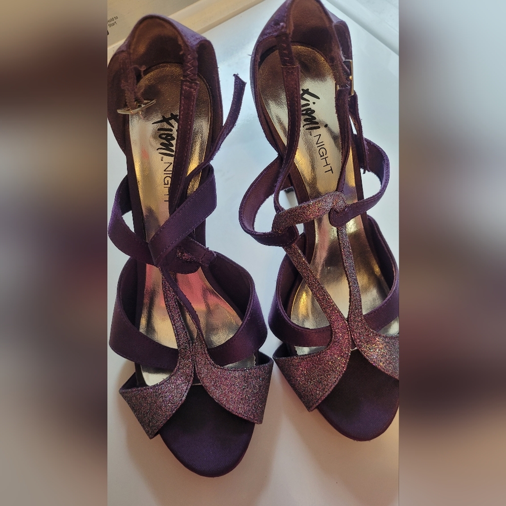 Elegant Purple Heels by